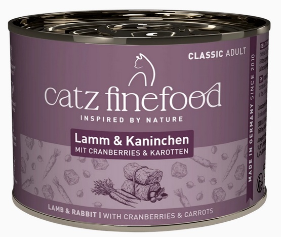 Catz Finefood Classic Jagnięcina i Królik (N.11) puszka 200g