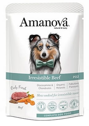 Amanova Dog Adult Irresistible Beef - wołowina saszetka 300g [P02]