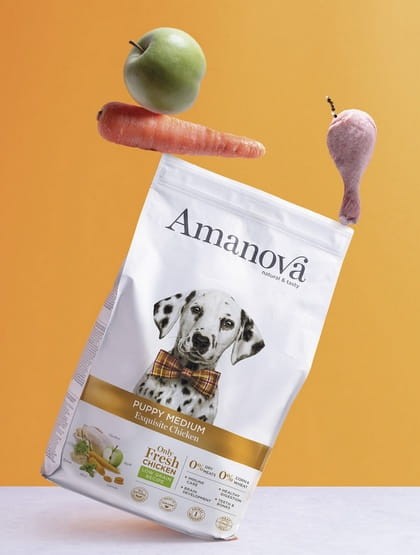 Amanova Dog Puppy Medium Exquisite Chicken - kurczak 12kg