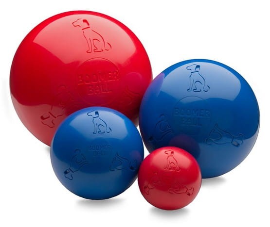 Boomer Ball M - piłka dla psa - 6" / 15cm niebieska