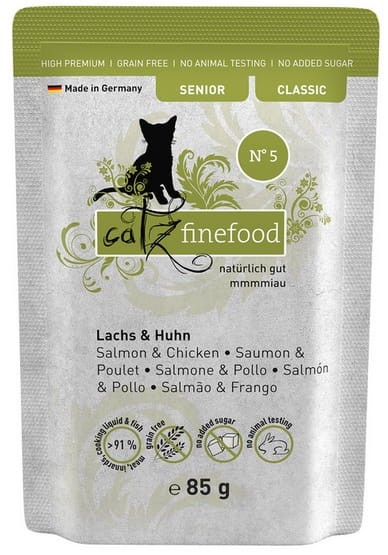 Catz Finefood Classic Senior N.05 Łosoś i kurczak saszetka 85g