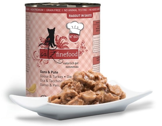 Catz Finefood Ragout N.603 Gęś i Indyk puszka 380g