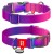 Collar WauDog Recycled Obroża nylonowa z QR-paszportem, gradient M 20mm/28-40cm fioletowy