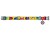 Collar WauDog Nylon Obroża nylonowa z QR-paszportem, plastikowy fastex, wzór FUTRZANE POTWORY, L 25mm/33-49cm