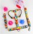 Collar WauDog Nylon Obroża nylonowa z QR-paszportem, plastikowy fastex, wzór FUTRZANE POTWORY, L 25mm/33-49cm