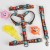 Collar WauDog Nylon Obroża nylonowa z QR-paszportem, plastikowy fastex, wzór ZĘBATE POTWORY, S 15mm/25-35cm