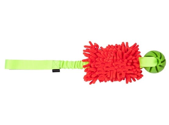 Dingo Zabawka dla psa - Szarpak Mop Bungee z piłką różowy