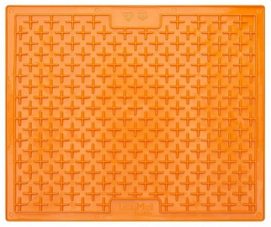 LickiMat Buddy Large Krzyżyk miękki pomarańczowy