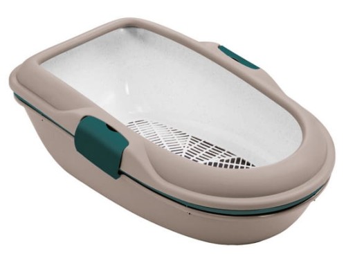 Stefanplast Kuweta Furba z sitkiem brązowo-zielony [97763]