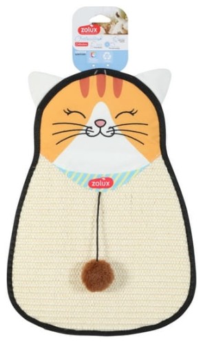 Zolux Chatouille Drapka do powieszenia kot z sizalu z zabawką 54cm