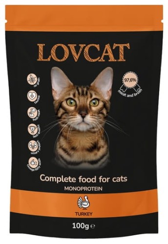 Lovcat Pure Turkey saszetka 100g