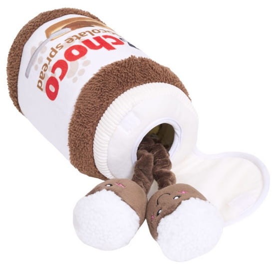 ZippyPaws Pluszowa norka bungee dla psa Słoik czekolady [ZP1112]