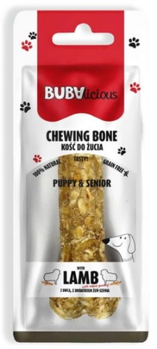 BUBAlicious Kość Puppy & Senior z jagnieciną żeń-szeniem 17cm [8727]