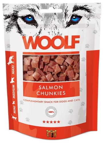 Woolf Soft Salmon Chunkies 100g