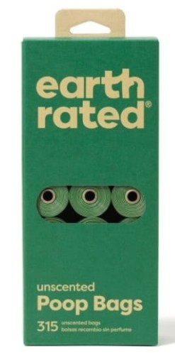 Earth Rated Woreczki ekologiczne do zbierania odchodów 21x15szt bezzapachowe