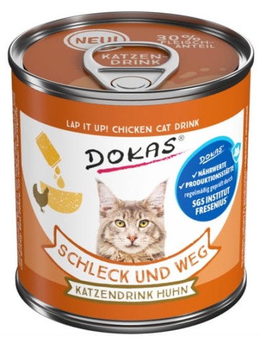 Dokas Kot Napój o smaku kurczaka 100g