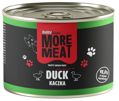 BUBAlicious Kot More Meat Mono kaczka puszka 185g