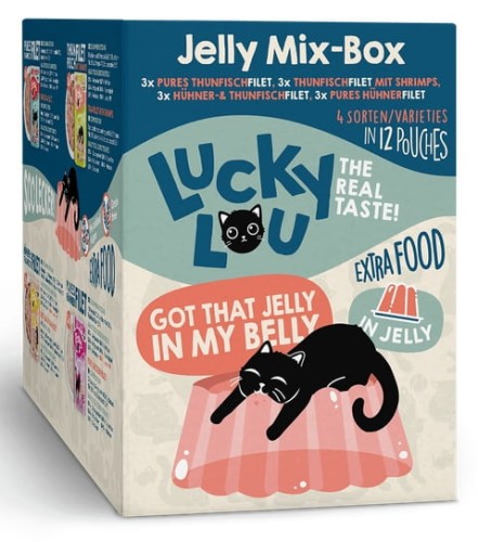 Lucky Lou Extrafood Jelly-Mix-Box Multipack w galaretce saszetki 12x70g