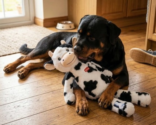 Zolux Zabawka pluszowa Furry Farm Krowa Isache 60cm