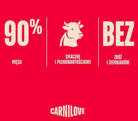 Carnilove Dog Jerky Beef Fillet - wołowina filet 100g