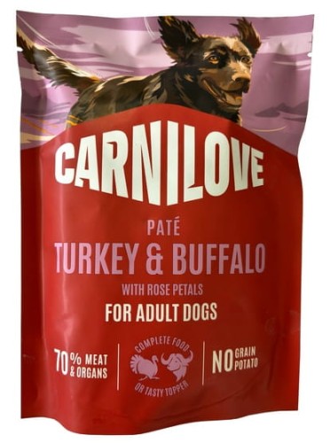 Carnilove Dog Turkey & Buffalo - indyk i bawół saszetka 300g
