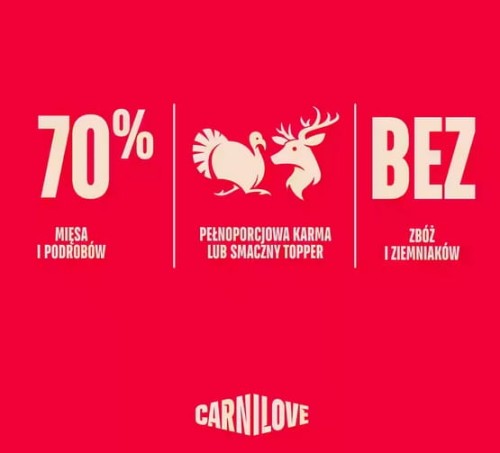 Carnilove Dog Turkey & Venison - indyk i dziczyzna saszetka 300g