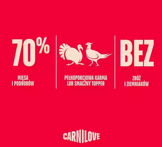 Carnilove Dog Turkey & Pheasant - indyk i bażant saszetka 300g