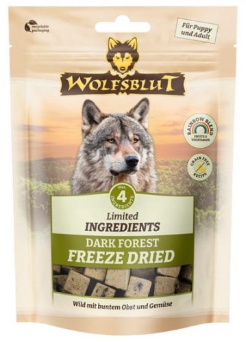 Wolfsblut Dog Limited Ingredients Freeze Dried Dark Forest - liofilizowana dziczyzna 40g
