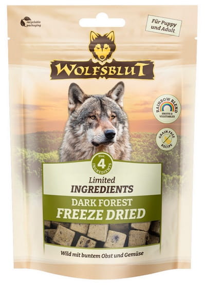 Wolfsblut Dog Limited Ingredients Freeze Dried Dark Forest - liofilizowana dziczyzna 40g